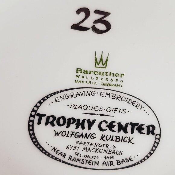 Bareuther Beer Stein Mug Mr D  Mrs D Ramstein Air Base Set of 2 - Picture 11 of 11